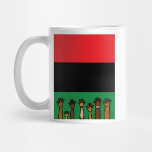 Pan African flag Juneteenth black freedom liberation Mug